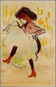 Qui a peint "Danseuse de cancan" ?