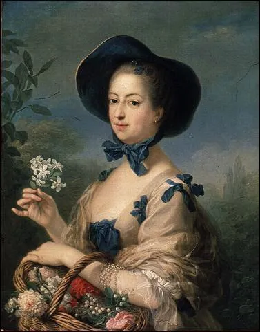 Qui a réalisé cette toile en 1754, intitulée "La belle jardinière" ?