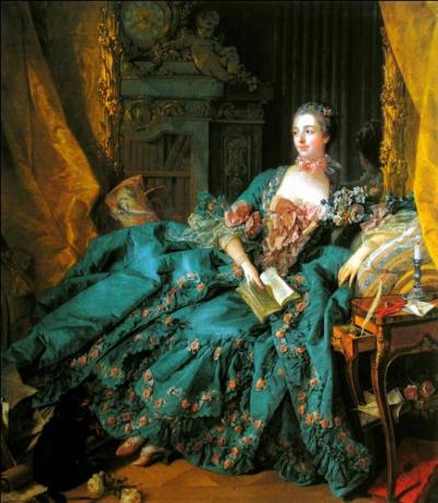 Par qui Madame de Pompadour est-elle représentée sur cette toile ?