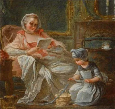 Qui l'a représentée avec sa fille Alexandrine ?