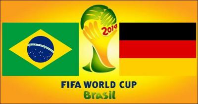 Le match Brésil-Allemagne s'est clôturé sur un score de :