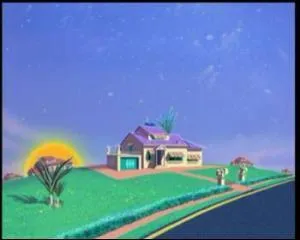 Oggy habite dans un lotissement. Tous les toits des maisons sont de couleur bordeaux, sauf celle d'Oggy. Quelle est la couleur du toit de sa maison ?