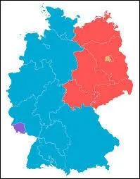 La République démocratique allemande était située à l'ouest. Est-ce vrai ou faux ?