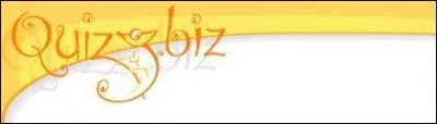 Le logo de Quizz.biz est jaune.