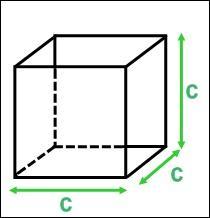 Le volume d'un cube dont l'arête a pour mesure C est V = C x C x C 
soit V = C³.
L'arête d'un cube mesure 0, 05 m. Son volume est :