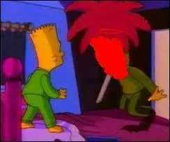 A votre avis qui menace Bart sur la photo ?