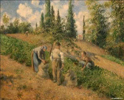 Quel peintre impressionniste a peint "Les ramasseurs de pommes de terre" ?