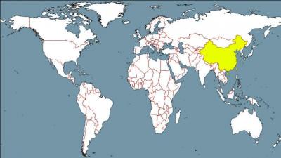 Quel est le pays représenté en jaune sur la carte ?