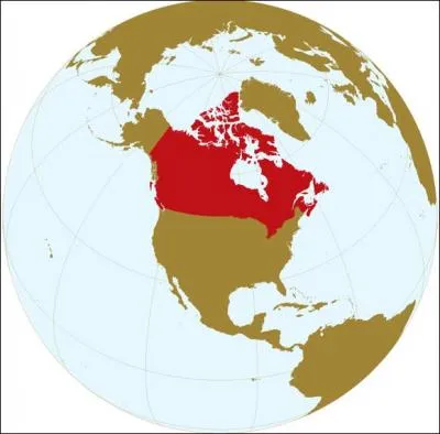 Quel est le pays représenté en rouge sur le globe ?
