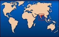 Quel est le pays représenté en rouge sur la carte ?