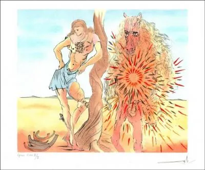 De qui est la liithographie "Repos de chevalier" ?