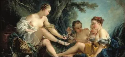 Qui a peint Le repos des nymphes ?