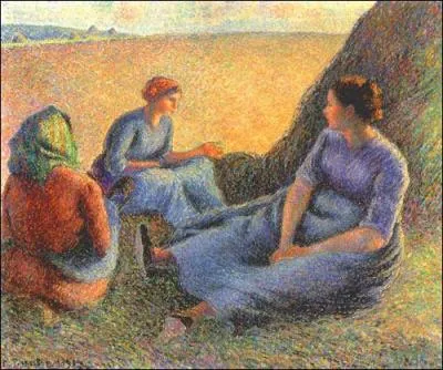 Qui a peint Repos lors de la récolte des foins ?