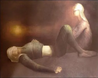 Qui a peint Voyageurs en repos ?