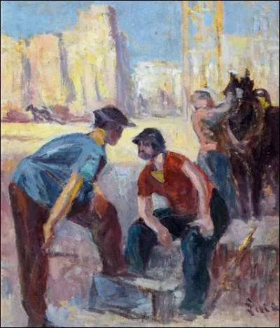 Qui a peint Terrassiers au repos ?