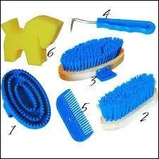 Dans quel ordre utilise-t-on ces objets de pansage ?