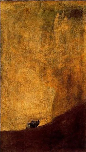 Qui a peint "Chien enterré dans le sable" ?