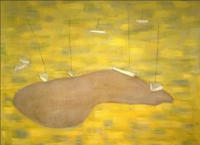 Qui a peint "Banc de sable et bateaux" ?