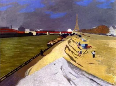 Qui a peint "Des tas de sable blanc" ?