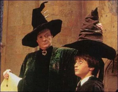 Un Chapeauflou est un élève de Poudlard qui doit attendre plus de cinq minutes avant de savoir dans quelle maison le Choixpeau magique choisit de l'envoyer. Minerva McGonagall en était un, mais entre quelles maisons hésitait le Choixpeau ?