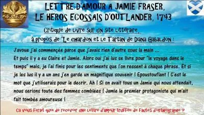 Orthographe 1. L'usage d'Internet finit par nous faire douter de notre bonne orthographe. Combien dénombrez-vous de fautes d'orthographe (sans compter la ponctuation) dans cette vraie critique de livre, lettre d'amour, trouvée sur un site littéraire ?