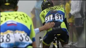 Contador est victime d'une chute et abandonne dans la 10e étape, entre Mulhouse et La Planche des Belles Filles ; de quoi souffre t'il ?