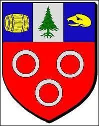 Ce blason appartient à la commune bourguignonne d'Azé. Elle se situe dans le département n° ...