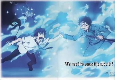 En taille, Yukio est plus grand que Rin.