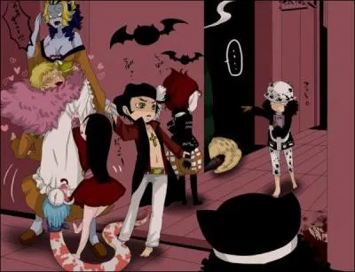 Les sept corsaires sont tous dans une maison hantée ! Mais il y a plus bizarre que ça, puisque l'un d'eux est devenu une fille, retrouvez de qui il s'agit.