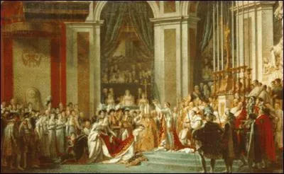 Napoléon fut sacré à Notre Dame de Paris, qui a représenté son sacre sur cette toile ?