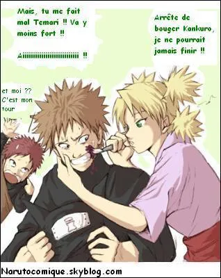 New Flash ! Qui maquille Kankurô et Gaara ?