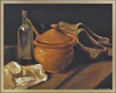 Qui a peint Nature morte avec casserole et bouteille ?
