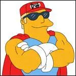 Cet homme est le représentant officiel de la bière Duff !