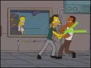 "Homer patron de la centrale" - Quels personnages se battent en duel ?