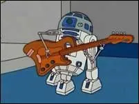 "Homer rentre dans la reine" - Voici _____ faisant de la guitare.