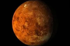 C'est la seconde planète proche du Soleil, elle est entourée d'épais nuages de gaz chauds et toxiques qui masquent sa surface volcanique. Sur cette planète, il fait si chaud qu'on pourrait y faire cuire un gâteau sans four en quelques secondes. Je suis :