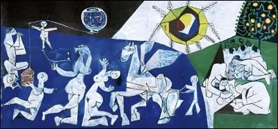 Ce tableau intitulé "La Guerre et la Paix" est l'un des huit panneaux qui composent une oeuvre exposée dans la chapelle du château de Vallauris. Qui en est l'auteur ?