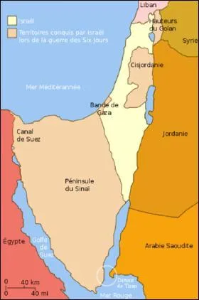 En quelle année s'est déroulée la guerre des Six Jours, qui opposa Israël à l'Egypte, la Jordanie et la Syrie ?