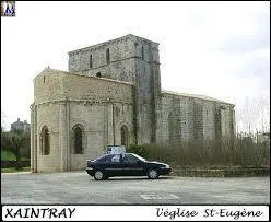 Voici l'&eacute;glise Saint-Eug&egrave;ne de la commune Deux-S&eacute;vrienne de Xaintray. Elle se situe en r&eacute;gion ...