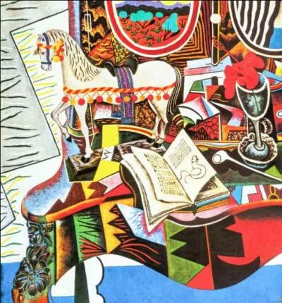 Est-ce Miro qui a peint Cheval pipe et fleur rouge ?