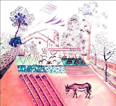 Est-ce Miro qui a peint Le potager à l'âne ?