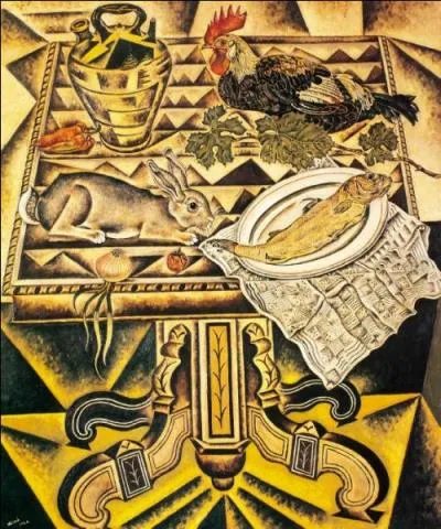 Est-ce Miro qui a peint Nature morte au lapin ?