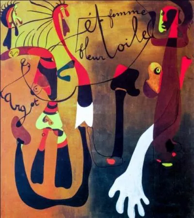 Est-ce Miro qui a peint Escargot, femme, fleur, étoile ?