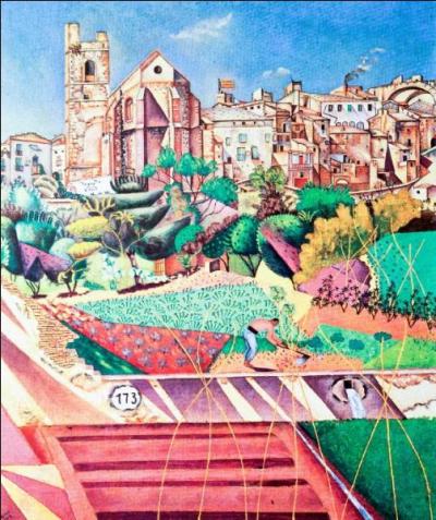 Est-ce Joan Miro qui a peint Montroig, l'église et le village ?