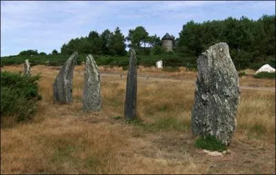 Quelle est cette commune de l'Ille-et-Vilaine où sont visibles dans la lande du Moulin 28 menhirs qui seraient des demoiselles pétrifiées car elles auraient préféré la danse aux vêpres?