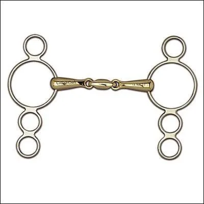 Aussi appel  Mors Pessoa , c'est une embouchure qui facilite l'obtention d'un  plac  assez haut pour rquilibrer les chevaux qui tirent vers le bas et chargent les paules. La dimension des anneaux permet aussi de canaliser les problmes de direction. De quel mors s'agit-il ?