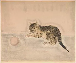Qui a peint  Chaton avec une balle  ?