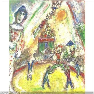 Qui a peint Le cirque jaune au grand clown ?