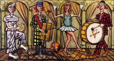 Qui a peint Les clowns musiciens ?