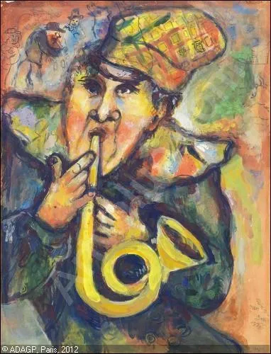 Qui a peint Le clown à la trompette ?